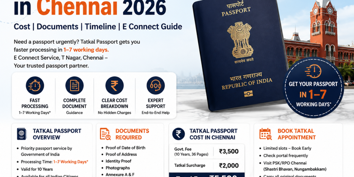 Tatkal Passport in Chennai